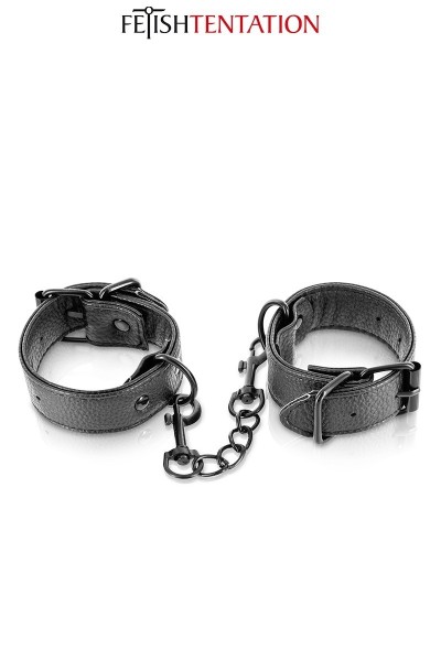 Manette regolabili in ecopelle