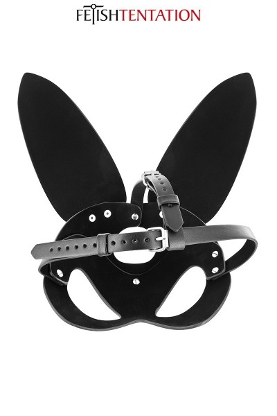 Maschera da coniglio regolabile in similpelle