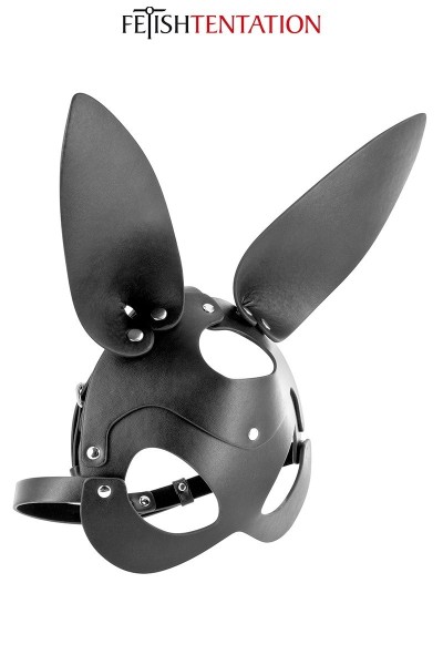 Maschera da coniglio regolabile in similpelle