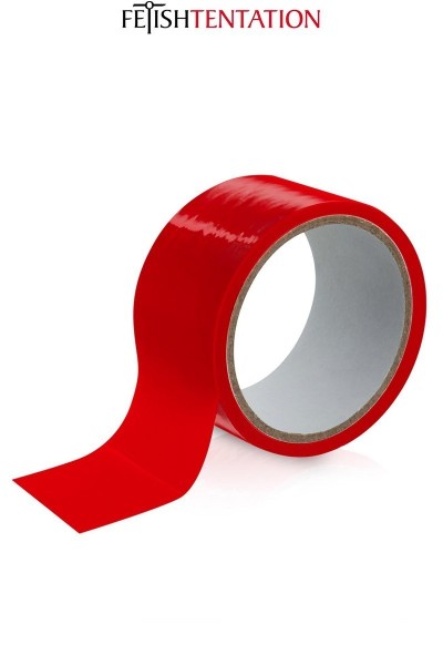 Nastro adesivo bondage rosso 15 mt