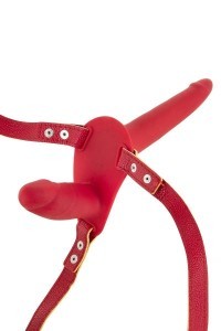 Doppio strap-on rosso