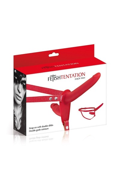 Doppio strap-on rosso