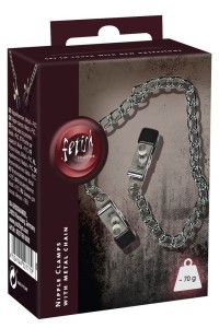 Morsetti per capezzoli regolabili con catena