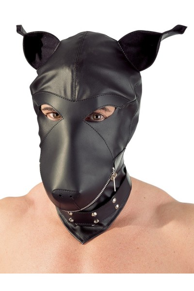Maschera a forma di testa di cane