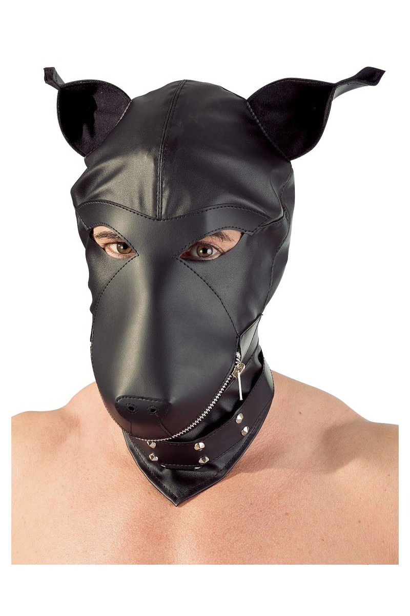 Maschera a forma di testa di cane Maschera a forma di testa di cane