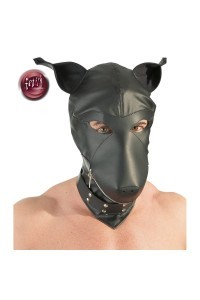 Maschera a forma di testa di cane