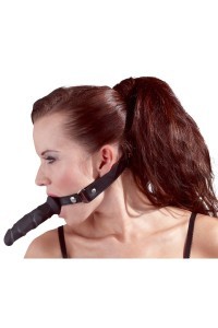 Bavaglio con dildo 12 cm