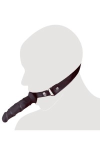 Bavaglio con dildo 12 cm