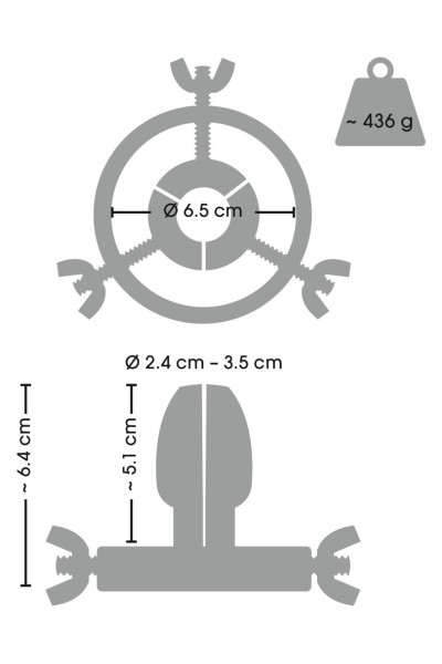 Speculum anale in acciaio inox Anal Spreader