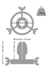 Speculum anale in acciaio inox Anal Spreader