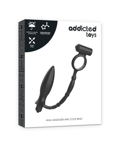 Vibratore anale con anello vibrante - Addicted Toys
