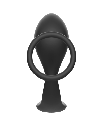 Plug anale con anello fallico 10,4 cm - Addicted Toys