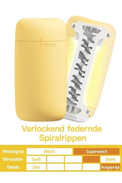 Masturbatore Puffy Custard Yellow