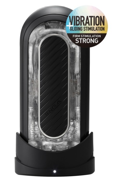Masturbatore Flip Zero Gravity Black Electr