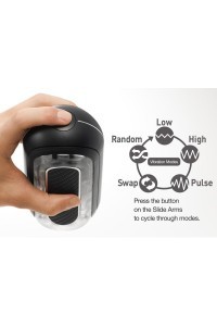 Masturbatore Flip Zero Gravity Black Electr