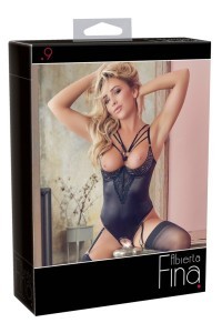 Body aperto con catenina sull'inguine
