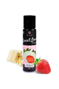 Lubrificante Sweet Love aroma fragola e cioccolato bianco 60 ml