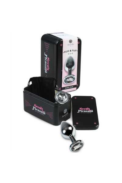 Plug anale Secret Pleasure trasparente 8 cm