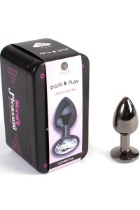 Plug anale Secret Pleasure Gun Metal 7 cm