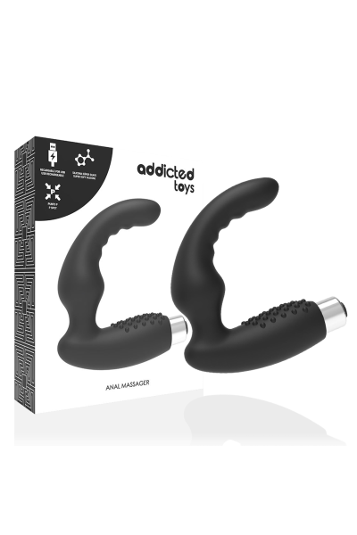 ADDICTED TOYS VIBRADOR PROST�TICO RECARGABLE NEGRO