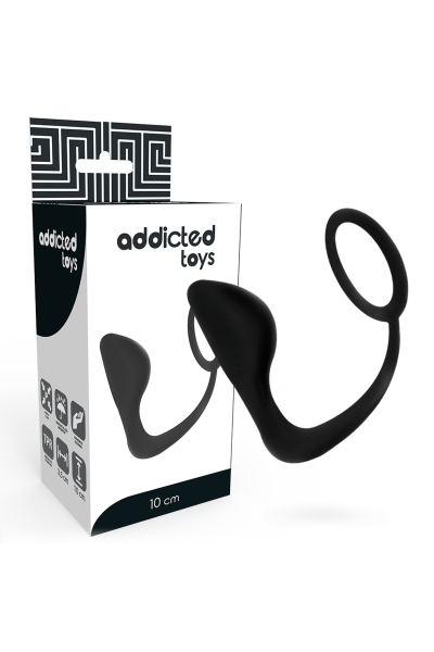 Plug anale con anello fallico 10 cm - Addicted Toys