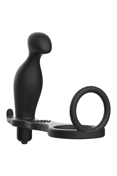 Vibratore anale con anello fallico - Addicted Toys