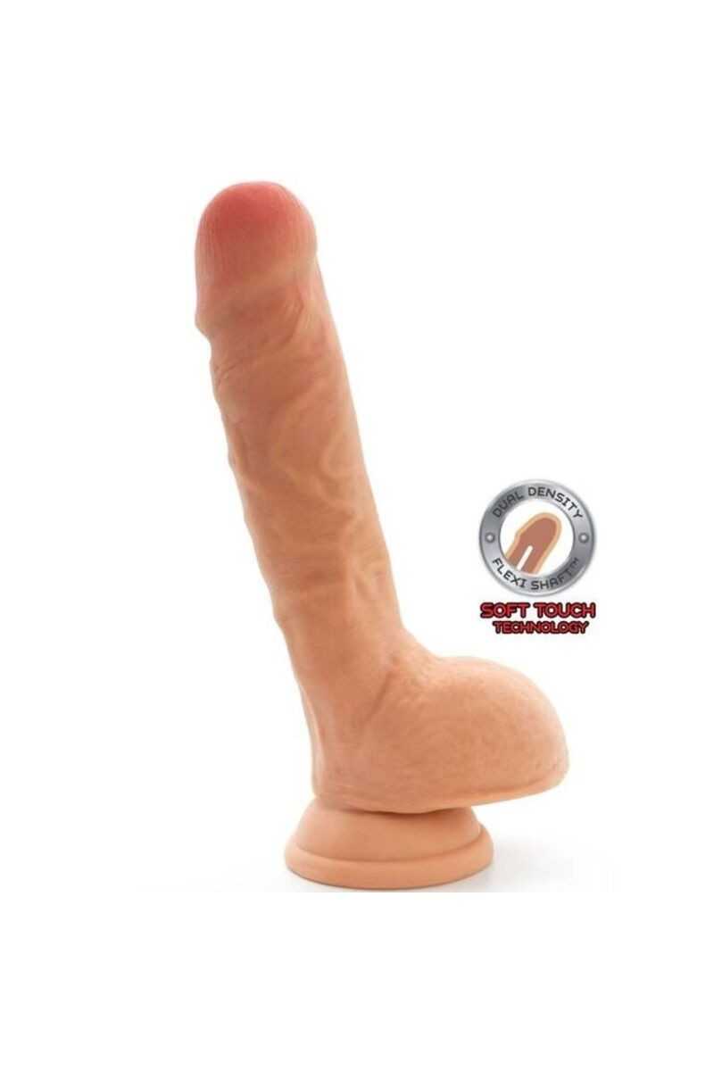 Dildo con testicoli doppia densità 18 cm