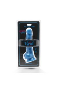 Dildo con testicoli Happy Dicks blu