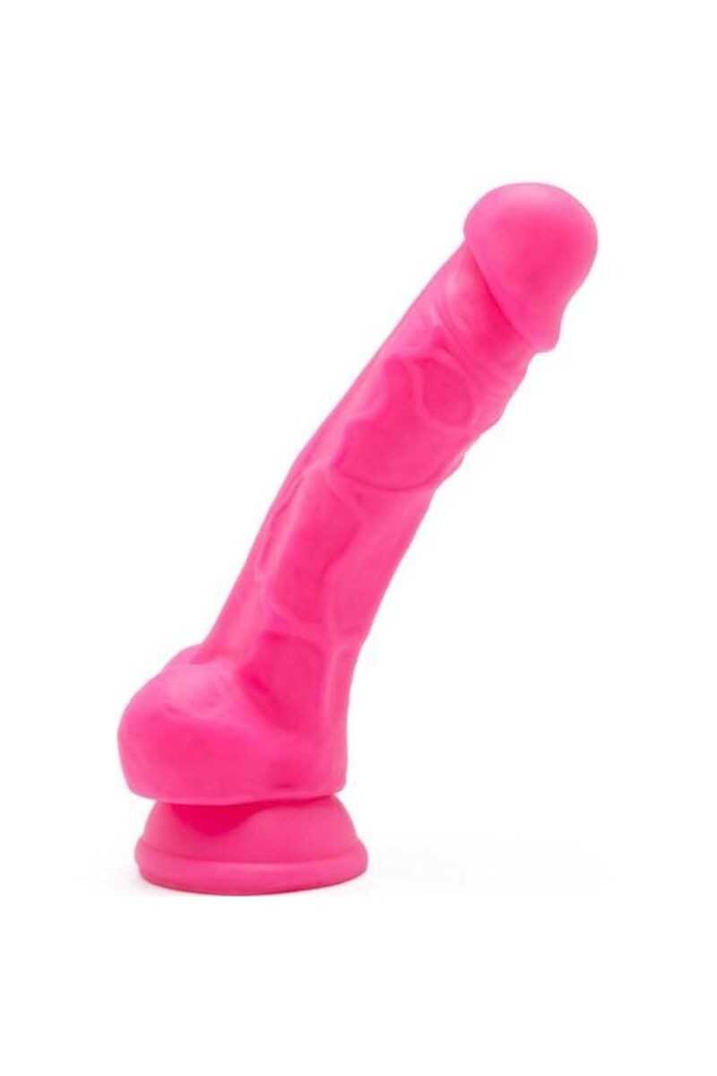 Dildo Happy Dicks con testicoli 19 cm rosa