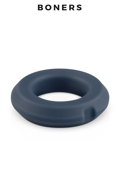 Anello fallico in acciaio e silicone