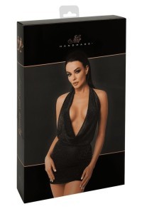 Mini abito in tessuto trasparente glitterato Luminara