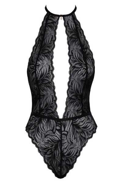 Body in pizzo nero con schiena scoperta