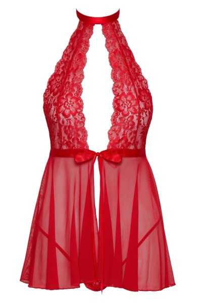 Babydoll corto svasato rosso