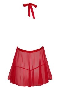 Babydoll corto svasato rosso