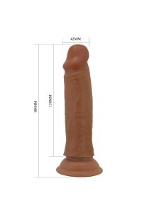 Dildo realistico mulatto Quentin 18 cm