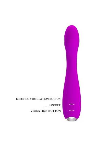 Vibratore punto G con Elettroshock Hector viola