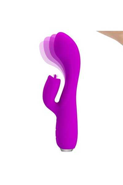 Vibratore rabbit ricaricabile Gloria viola