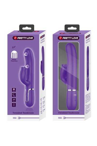 Vibratore rabbit con lingua Gigi viola