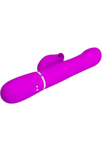 Vibratore rabbit multifunzioni Falin fucsia