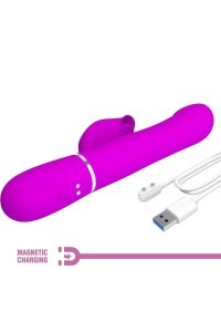 Vibratore rabbit multifunzioni Falin fucsia