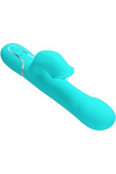 Vibratore rabbit multifunzioni Falin verde acqua