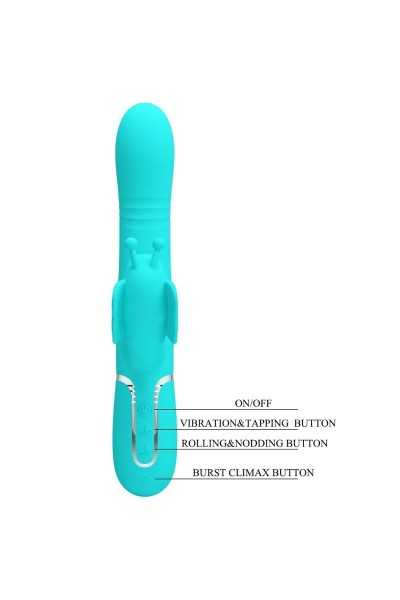 Vibratore rabbit multifunzioni Ridgely verde