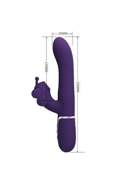 Vibratore rabbit multifunzioni Ridgely viola