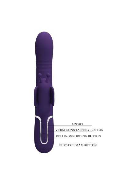 Vibratore rabbit multifunzioni Ridgely viola