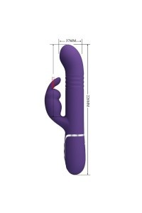 Vibratore rabbit multifunzioni Coale viola