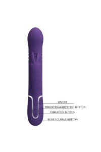 Vibratore rabbit multifunzioni Coale viola