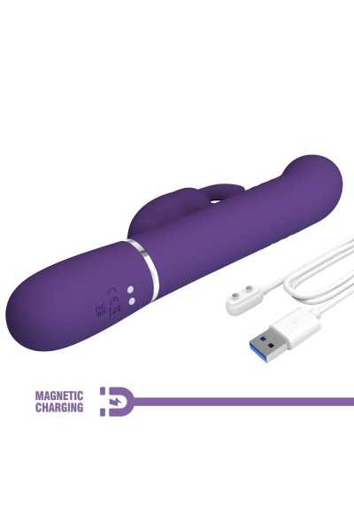 Vibratore rabbit multifunzioni Coale viola