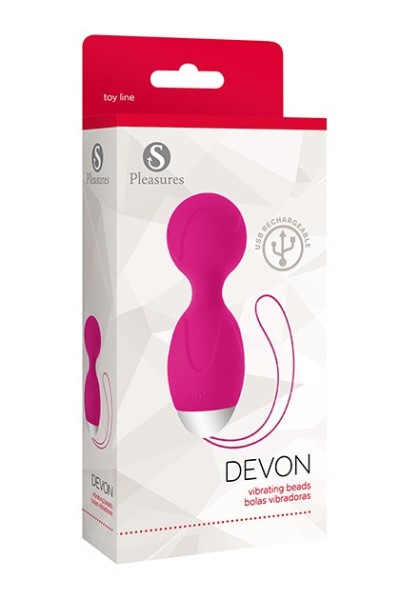 Palline vaginali vibranti Devon rosa
