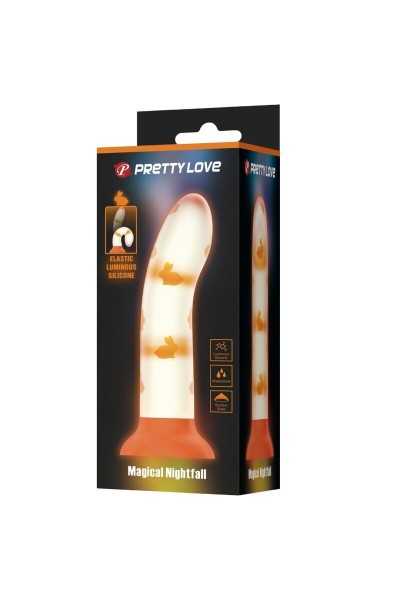 Dildo luminoso Magical Nightfall arancione