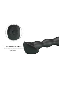 Vibratore anale nero 14 cm